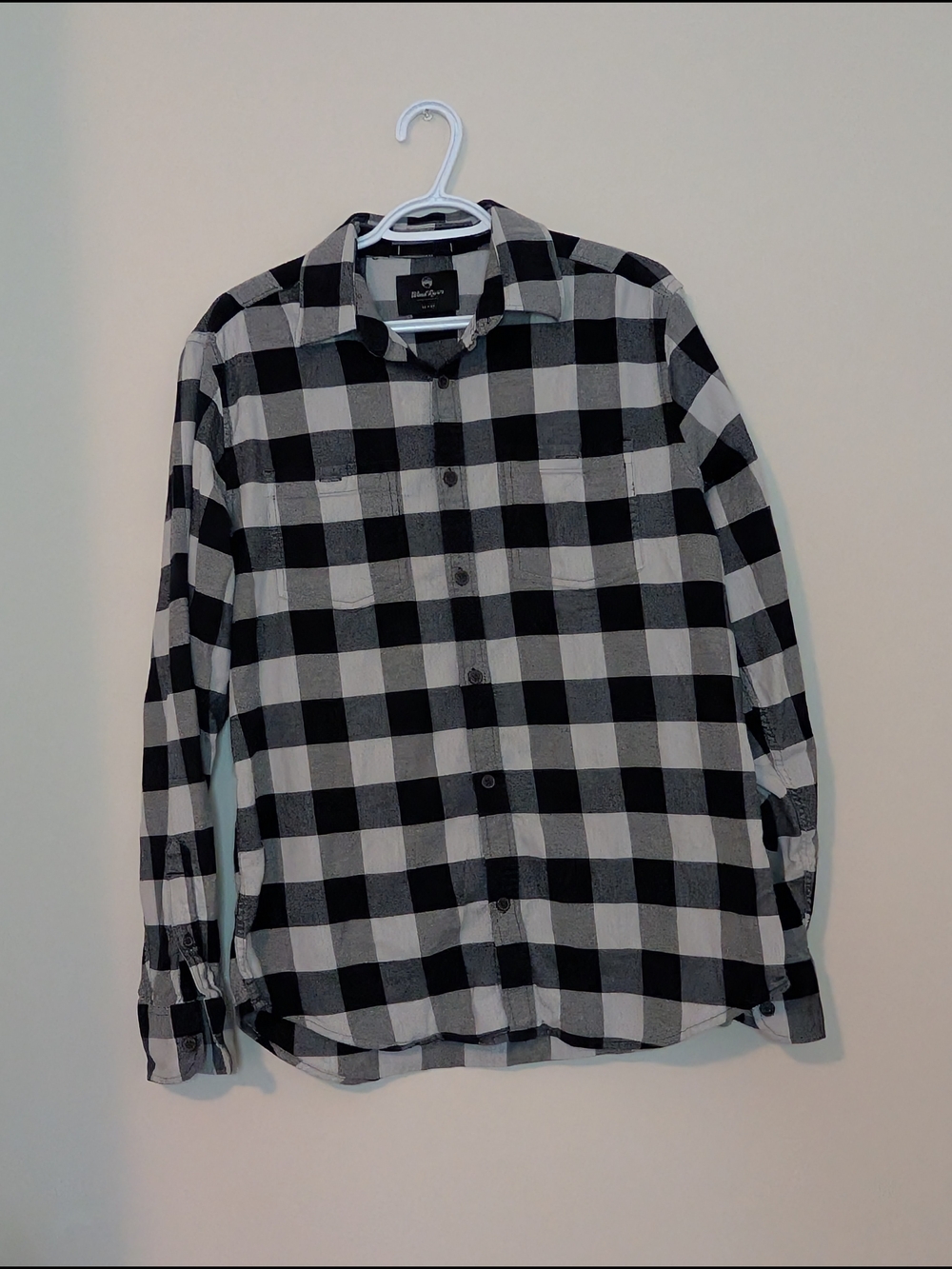 Women's, Wind River, Black & White Button-Down Shirt, Size Medium